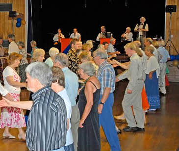 Dancers, band & caller at 
Fine Companions 75th anniversary