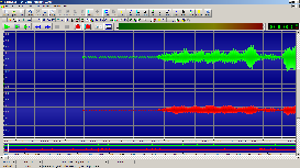 Screen shot of GoldWave processing, stage 2