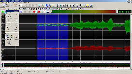 Screen shot of GoldWave processing, stage 3