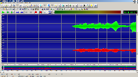 Screen shot of GoldWave processing, stage 5